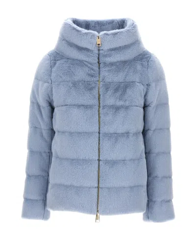 Herno Padded Puffer Jacket In Blue