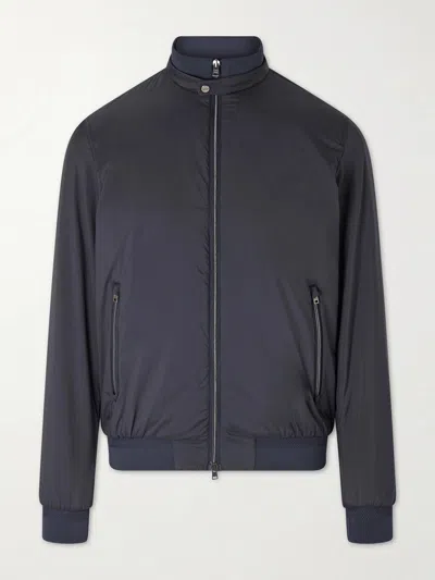 Herno Ecoage Band-collar Bomber Jacket Clothing In Black