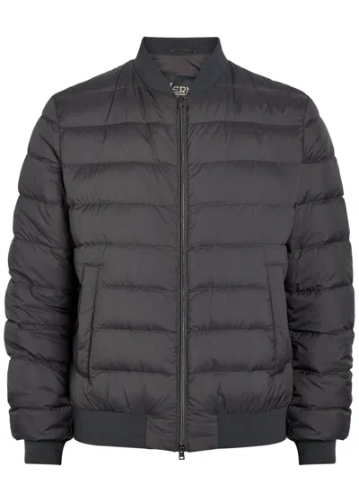Herno Padded Shell Jacket In Grey