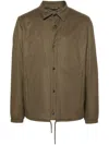 Herno Padded Shirt Jacket In Grün
