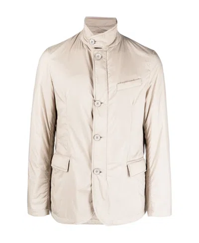 Herno Padded Single-breasted Blazer In White