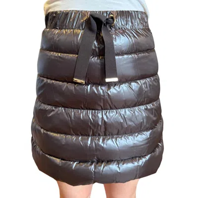 Herno Padded Skirt In Nylon Ultralight In Fondente In Brown