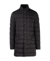 Herno Feather Coat With Legend Line  Pi007ule19288 9460 In Black