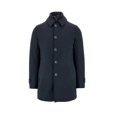 HERNO PADDED SUB-ZERO SINGLE-BREASTED COAT