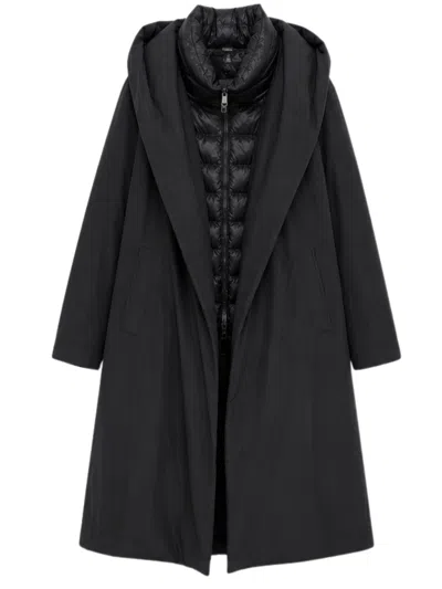 Herno Padded Technical Jacket With Classic Collar In Black