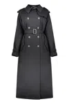 Herno Padded Trench Coat In Black