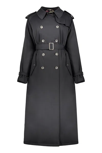 Herno Padded Trench Coat In Black