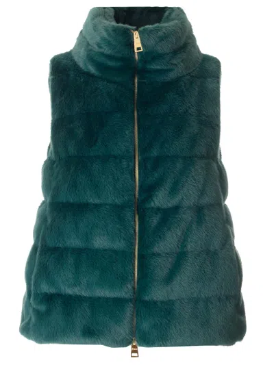 Herno Padded Vest In Green
