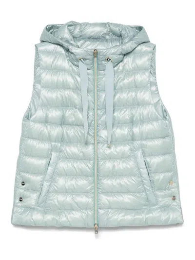 Herno Nylon Ultralight Vest Jacket In Blue