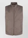Herno Padded Vests With High Collar And Pockets