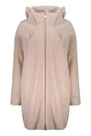 Herno Padded Wool-blend Coat In Pink