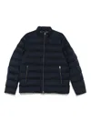 Herno Padded Zip-front Jacket In Blue