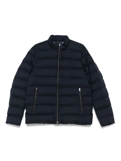 Herno Padded Zip-front Jacket In Blue