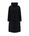 Herno Padded Zip-up Trench Coat In Black