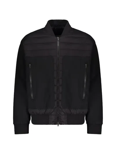 Herno Padded Zip-fastening Bomber Jacket In Black