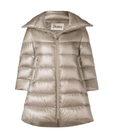 HERNO HERNO CLEOFE PADDED ZIPPED COAT