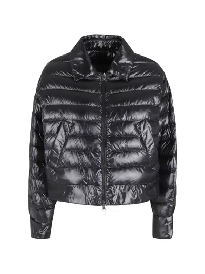 Herno Padded-design Jacket In Black