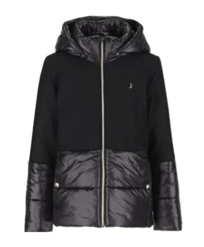 Herno Panelled Coat In Black