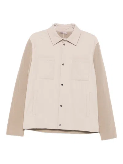 HERNO HERNO PANELLED COTTON SHIRT