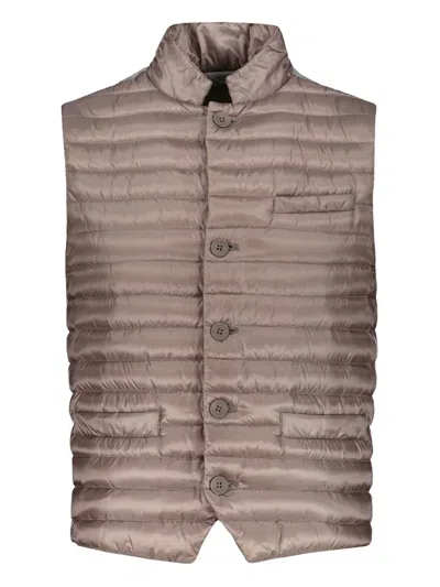 Herno Panelled Gilet In Neutrals