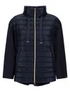 Herno Panelled Drawstring Jacket In Blu