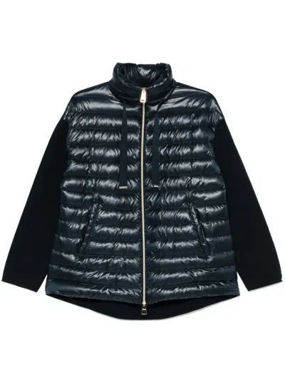Herno Panelled Jacket In Blue