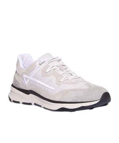 Herno Panelled Lace-up Sneakers In Purple