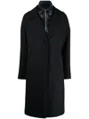 Herno Wool Coat In Blue