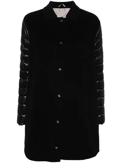 Herno Coat With Down Sleeves In Multi