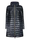 Herno Panelled Puffer Coat In Blue