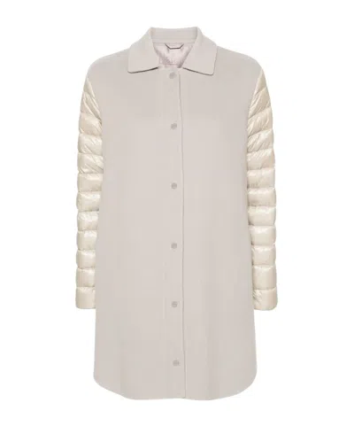 HERNO HERNO PANELLED STRAIGHT HEM PUFFER COAT
