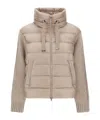 Herno Panelled Puffer Jacket In Neutral