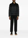 Herno Panelled Quilted Coat In Black