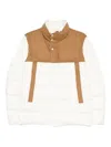 Herno Panelled Quilted Coat In White