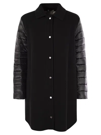 HERNO HERNO PANELLED STRAIGHT HEM PUFFER COAT