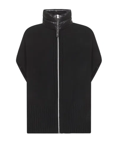 Herno Panelled Zipped Gilet In Black