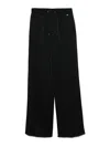 Herno Wide-leg Crepe De Chine Trousers