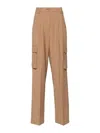 Herno Straight-leg Cargo Trousers In Brown