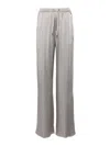 Herno Drawstring Elastic Waist Pants In Grey