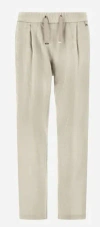 Herno Resort Trousers In Bright Corduroy In Gray