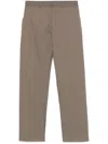 Herno Pantalone Cotton Feel Gamba Dritta In Brown