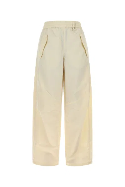 HERNO PANTALONE IN NYLON AVORIO  DONNA