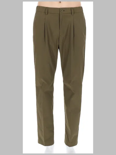 Herno Pantalone In Tessuto Tecnico In Green