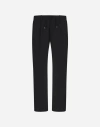 Herno Versatile Black Trousers With Elastic Waistband In Black