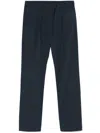 Herno Pleated Drawstring Trousers In Black