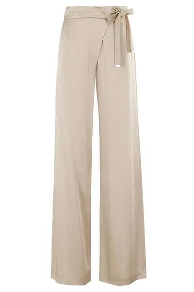 Herno Resort Trousers In Satin Effect In Chantilly