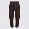 Herno Trousers Blacks And Greys In Brown