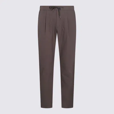 Herno Plead-detail Trousers In Grey