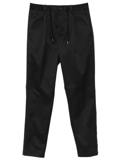 Herno Button-detail Casual Trousers In Black