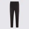 Herno Relaxed Fit Trousers Button Detail In Black